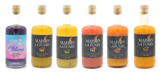 Gamme de liqueurs fumées Maison La Fumée